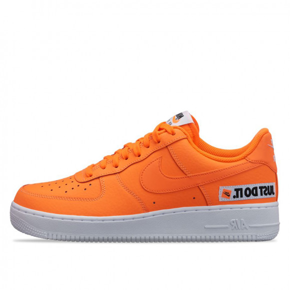 just do it orange air force ones