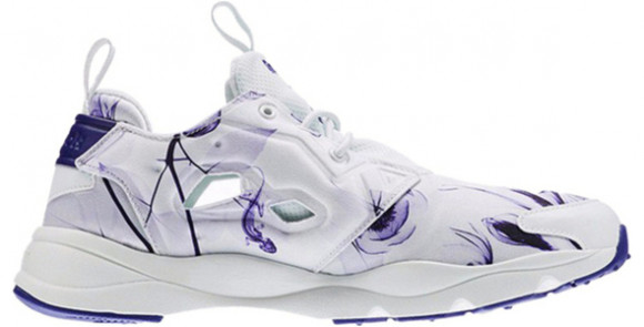 Womens Reebok FuryLite Graphic 'Opal' Opal/Purple/Lilac WMNS Marathon Running Shoes/Sneakers AQ9835 - AQ9835