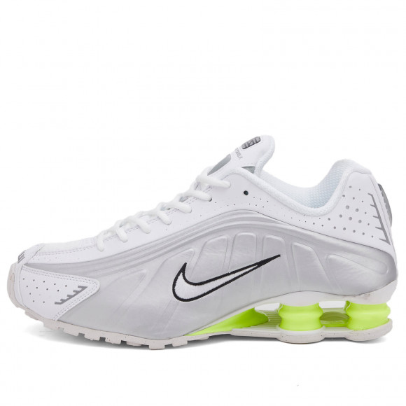 Nike Women's Shox R4 W Sneaker White/Silver/Volt - AR3565-102