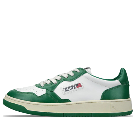 Autry Medalist Low Leather 'Green White' - AULM-WB03