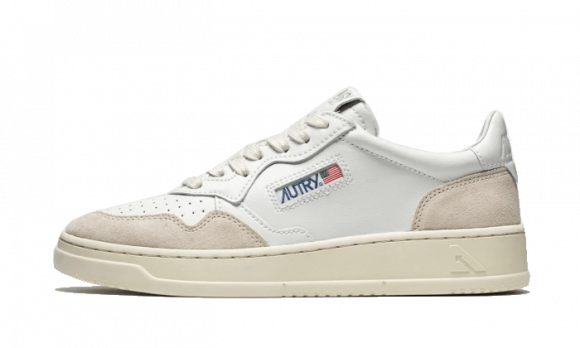 AUTRY Medalist Leather Suede Low White - AULMLS33