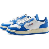 Autry Men's 01 Low Contrast Sneakers in White/Blue - AULMWB15