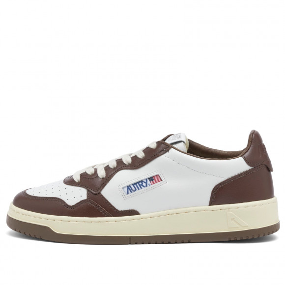 Autry Men's Medalist Low Leather Sneaker in Chestnut - AULMWB46