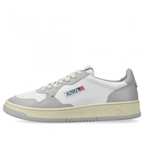 (WMNS) Autry Medalist Low Leather 'Grey White' - AULW-WB10