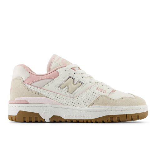 New Balance Women's BBW550 Sneakers - White/Pink - BBW550HL