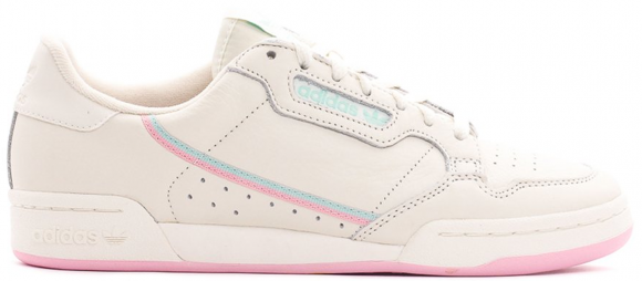 adidas continental 80 off white true pink
