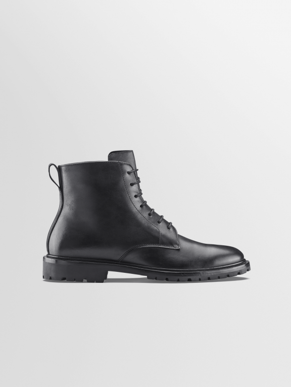 Koio | Bergamo In Black Men's Lace-Up Leather Boots - BEBL40