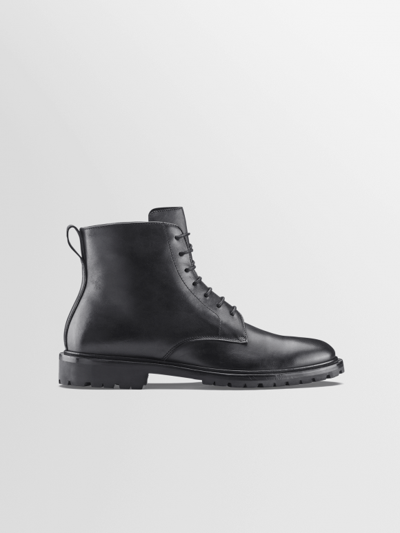 Koio | Bergamo In Black Men's Lace-Up Leather Boots - BEBL41