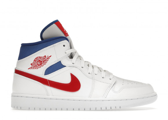 jordan 1 white and red mid