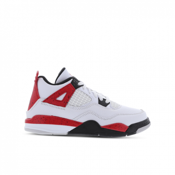 Chaussures et baskets enfants Jordan 4 Retro (PS) White/ Military Blue-Fire  Red-Tech Grey