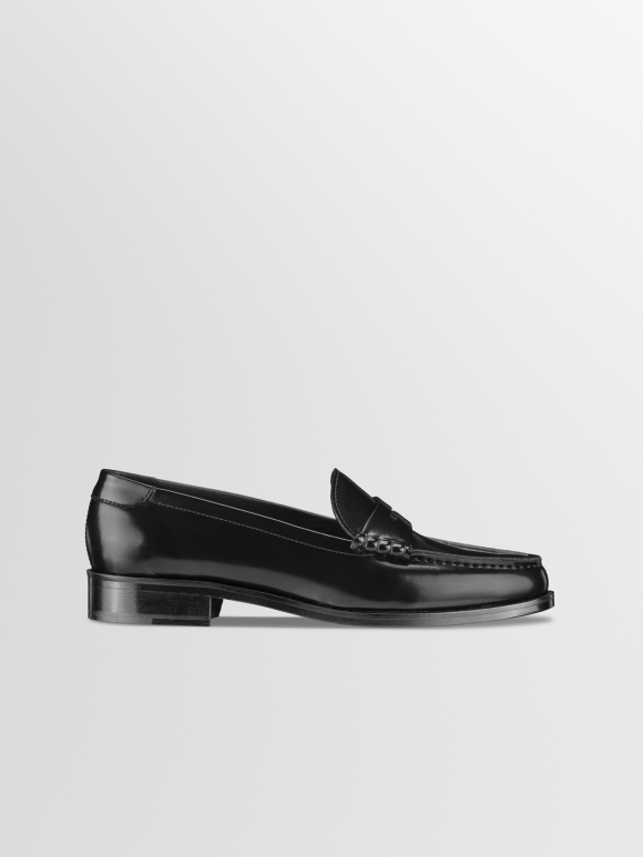 Koio | Brera In Nero Women's Leather Penny Loafers - BRNE36