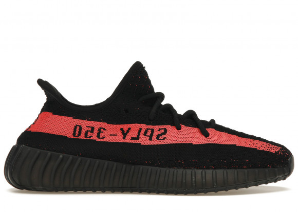 yeezy trainers black and red