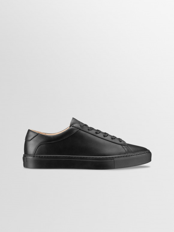 GHŌUD panelled low-top leather sneakers Bianco - CANEM090