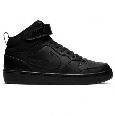 Sapatilhas Nike Court Borough Mid 2 Júnior - Preto - CD7782-001