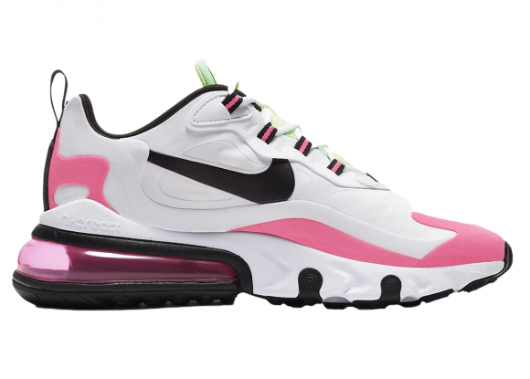 Bastante Cañón cáustico Nike Air Max 270 React - Women's Running Shoes - White / Black / Hyper Pink