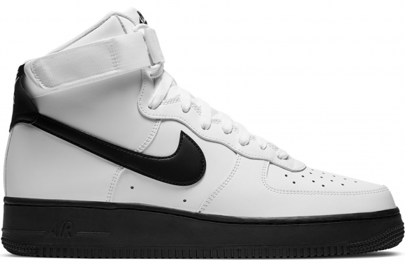 air force 1 white and black high