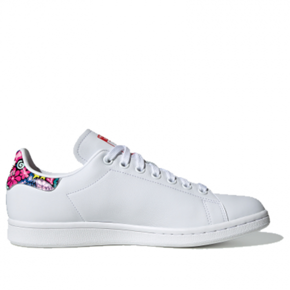 stan smith white active red