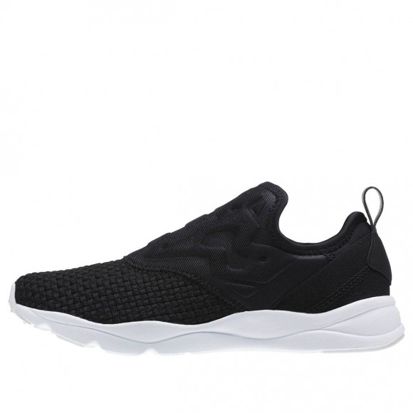 (WMNS) Reebok Furylite Slip On Woven 'Black' - CM9809