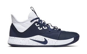 nike pg 3 navy and white