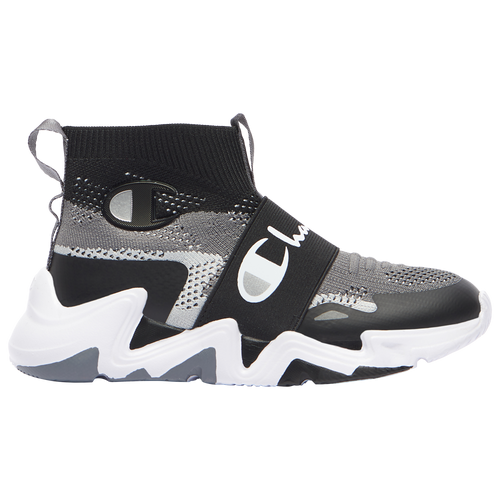 Champion Hyper Future Hi - Boys' Preschool Running Shoes - Black / White