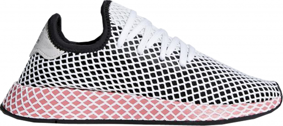 Adidas Womens WMNS Deerupt 'Black Pink Rose' Core Black/Pink Rose Marathon Running Shoes/Sneakers CQ2909 - CQ2909