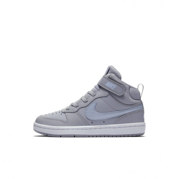 Zapatilla Niño Nike Court Borough Mid 2 Gris Azul