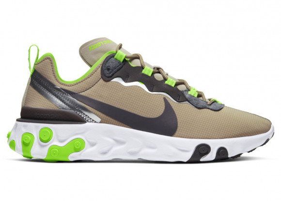Nike React Element 55 'Lime Green' Marathon Running Shoes/Sneakers CQ4600-201 - CQ4600-201