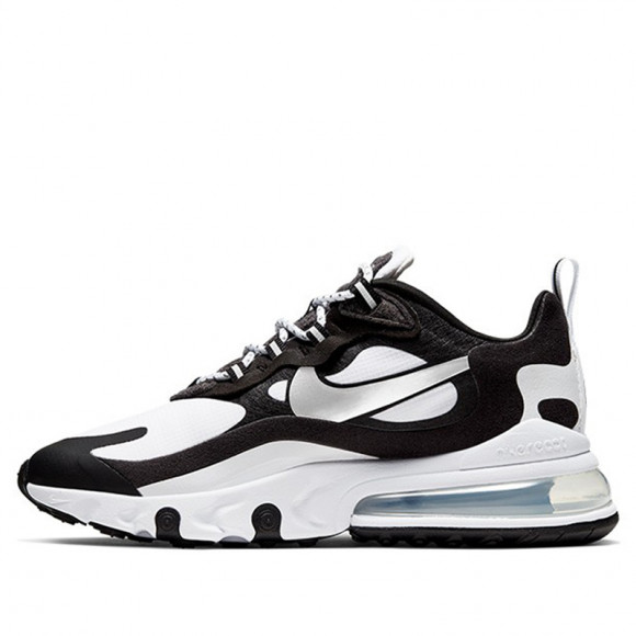 Nike Womens WMNS Air Max 270 React White Black Marathon Running Shoes/Sneakers CQ4805-101 - CQ4805-101