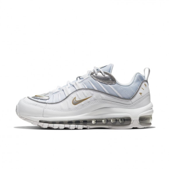 nike air max 98 gold and white