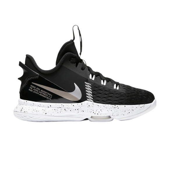 Nike LeBron Witness 5 GS 'Black Metallic Silver' - CT4629-001