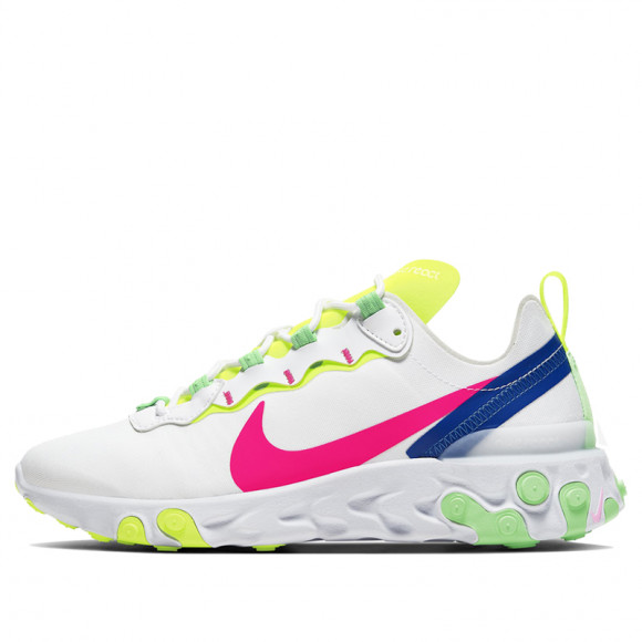 Nike Womens WMNS React Element 55 Hyper Pink Marathon Running Shoes/Sneakers CU3011-161 - CU3011-161