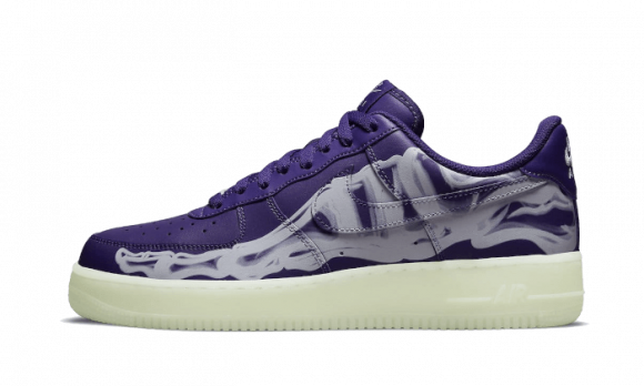 Nike Air Force 1 Low 07 QS Purple Skeleton Halloween (2021)