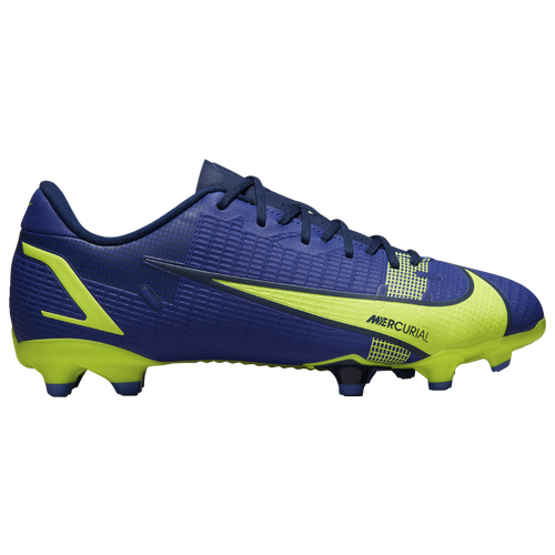 Nike Vapor 14 Academy FG/MG - Boys' Grade School Soccer Shoes - Lapis / Volt / Blue Void - CV0811-474