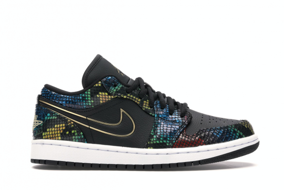 Air Jordan Womens Nike AJ 1 Low Snakeskin 'BHM' (2020) - CW5580-001