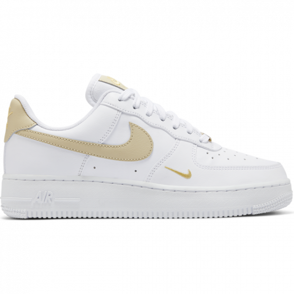 Womens Nike Air Force 1 '07 ESS White Gold WMNS Sneakers/Shoes