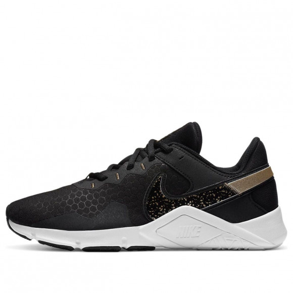 (WMNS) Nike Legend Essential 2 Premium 'Black White Gold' - CZ3668-001