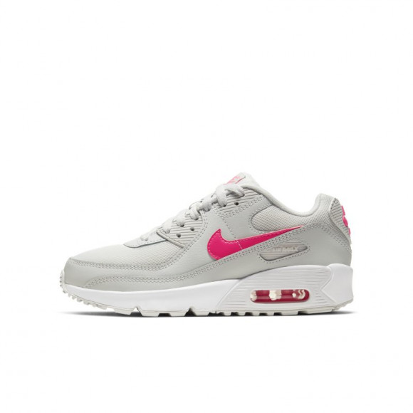 white/pink air max 90 junior trainers