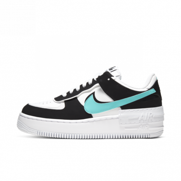 nike air force 1 black and white shadow