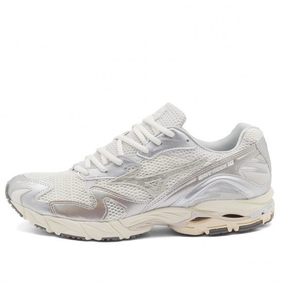 Mizuno Wave Rider 10 Sneakers in Snow White/White Sand/Nimbus Cloud - D1GA2431-04