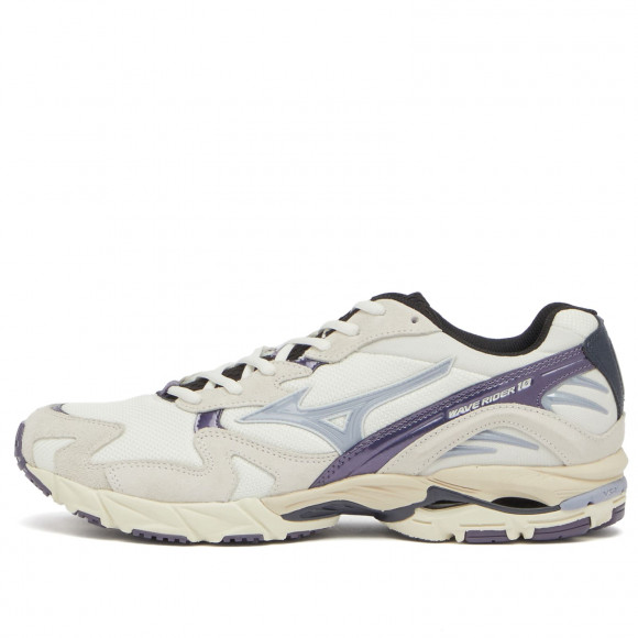 Mizuno Wave Rider 10 "Yurei" Sneakers in Snow White/Aleutian/Cadet - D1GA2474-01