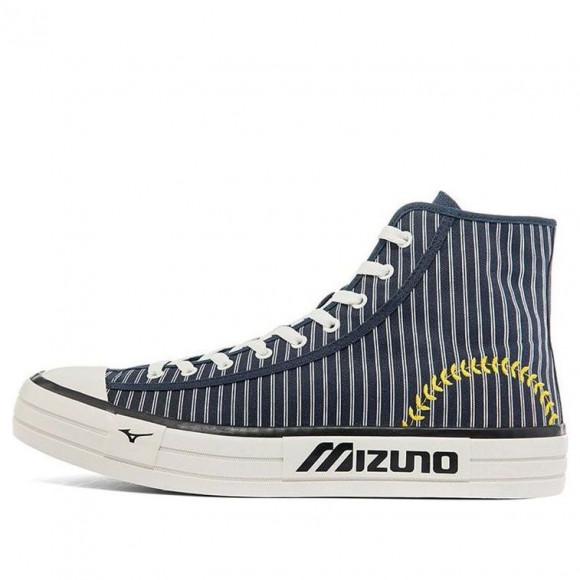 Mizuno Courts High Top Canvas 'Navy Stripes' - D1GH220702