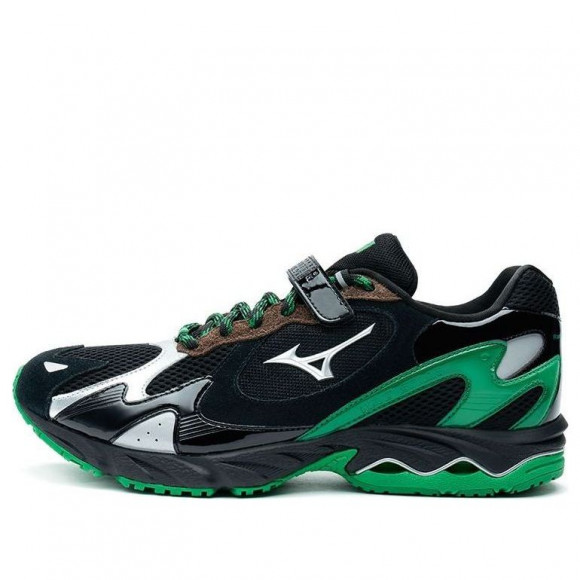 Mizuno x Randomevent Wave Rider 1 Black Green Silver