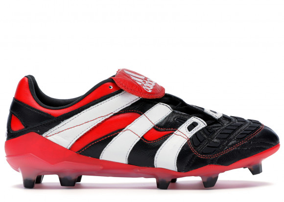 adidas Predator Accelerator Firm Ground Cleat Black White Red - D96665