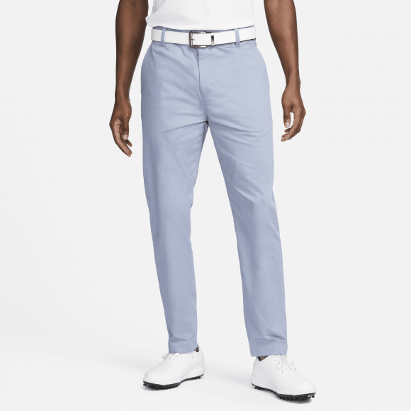 Calças de golfe de corte estreito estilo chino Nike Dri-FIT UV para homem - Azul - DA4130-493