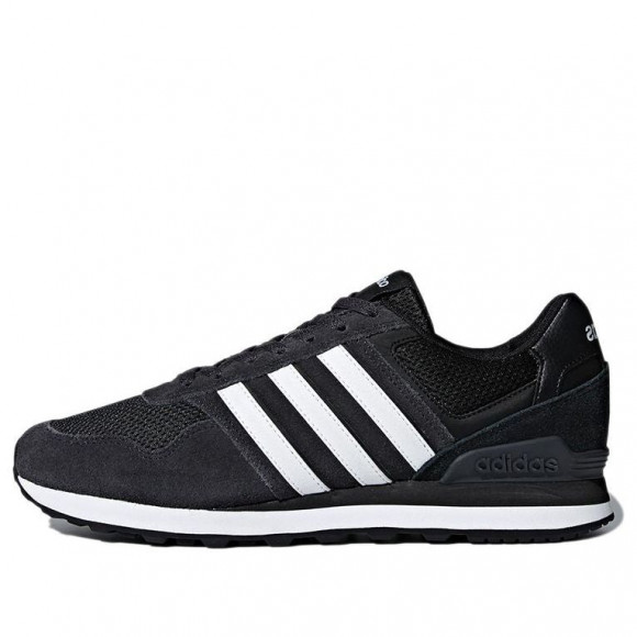 adidas neo 10K BLACK/WHITE Marathon Running Shoes DB0473