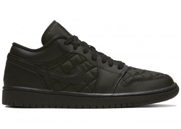 Jordan 1 Low Triple Black Quilted (W) - DB6480-001