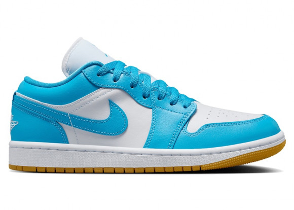 Jordan 1 Low White Gum Light Brown Dark Powder Blue (Women's) - DC0774-104