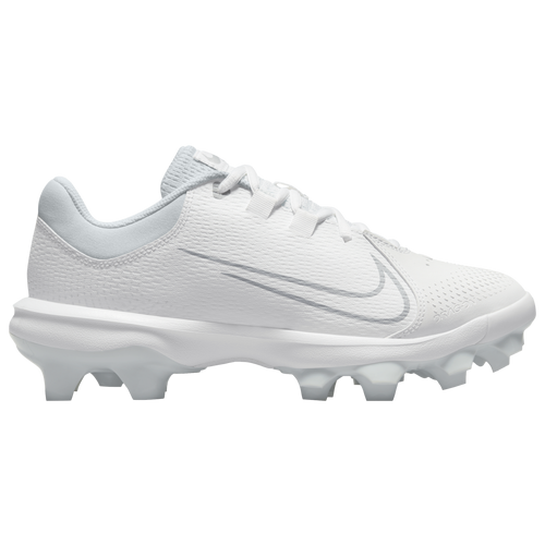 Nike Hyperdiamond 4 Pro MCS - Women's Molded Cleats Shoes - White / Wolf Grey / Pure Platinum - DC8990-100