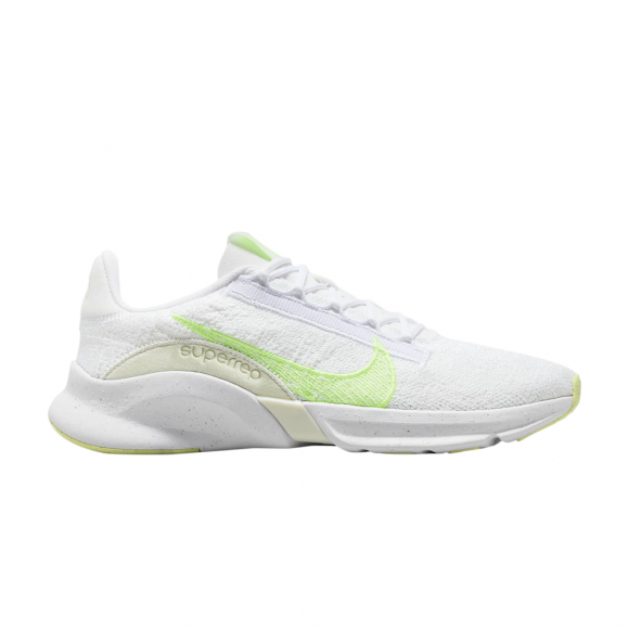 Wmns SuperRep Go 3 Flyknit Next Nature 'White Lime Blast' - DH3393-106