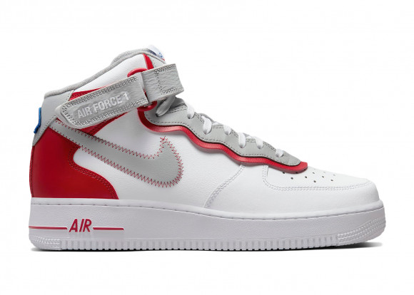 Nike Air Force 1 Mid Athletic Club White Gym Red - DH7451-100